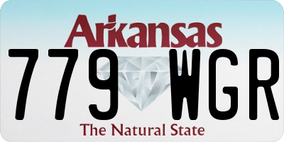 AR license plate 779WGR