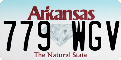 AR license plate 779WGV