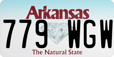 AR license plate 779WGW