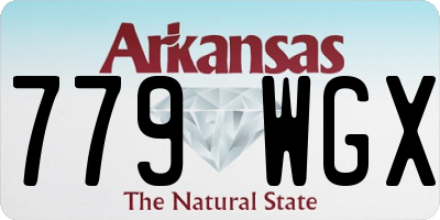 AR license plate 779WGX