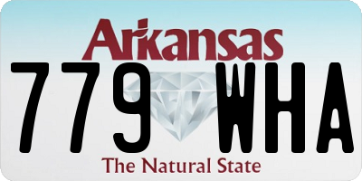 AR license plate 779WHA
