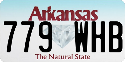 AR license plate 779WHB