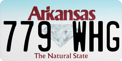 AR license plate 779WHG