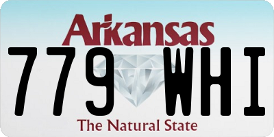 AR license plate 779WHI