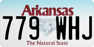 AR license plate 779WHJ