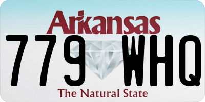 AR license plate 779WHQ
