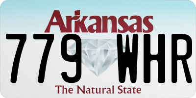 AR license plate 779WHR