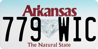 AR license plate 779WIC