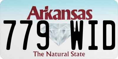 AR license plate 779WID