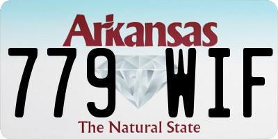 AR license plate 779WIF