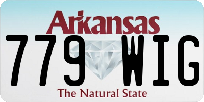 AR license plate 779WIG