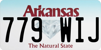 AR license plate 779WIJ