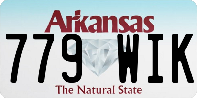 AR license plate 779WIK