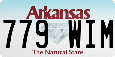 AR license plate 779WIM