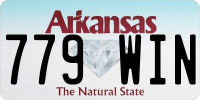 AR license plate 779WIN