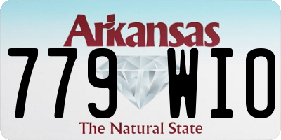 AR license plate 779WIO