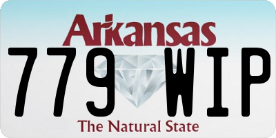 AR license plate 779WIP