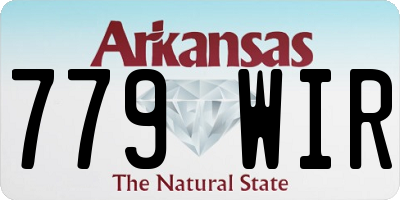 AR license plate 779WIR