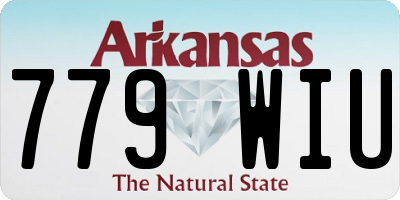 AR license plate 779WIU