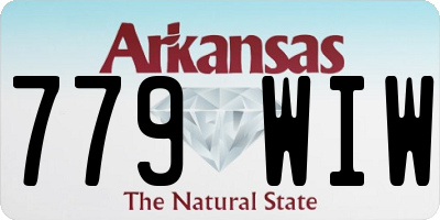 AR license plate 779WIW