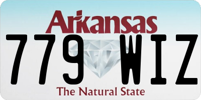 AR license plate 779WIZ