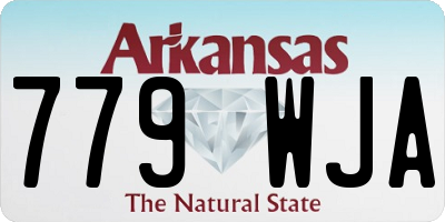 AR license plate 779WJA