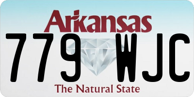 AR license plate 779WJC
