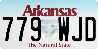 AR license plate 779WJD