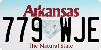 AR license plate 779WJE