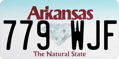 AR license plate 779WJF