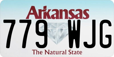 AR license plate 779WJG