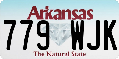 AR license plate 779WJK