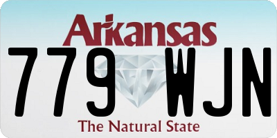 AR license plate 779WJN