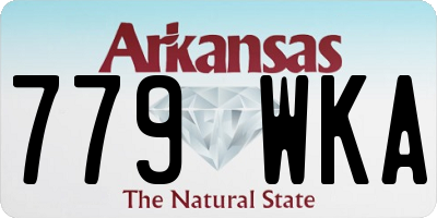 AR license plate 779WKA
