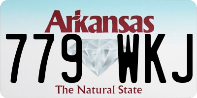 AR license plate 779WKJ