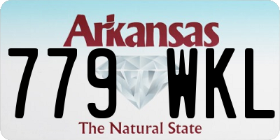 AR license plate 779WKL