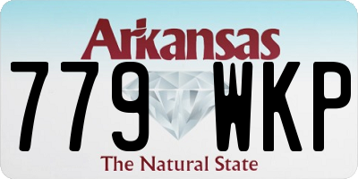 AR license plate 779WKP