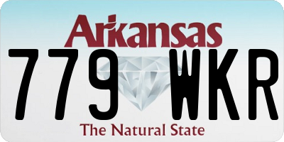 AR license plate 779WKR