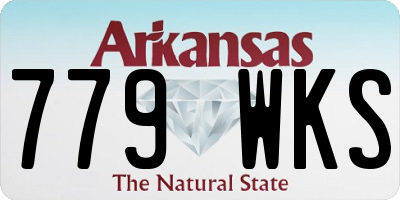 AR license plate 779WKS