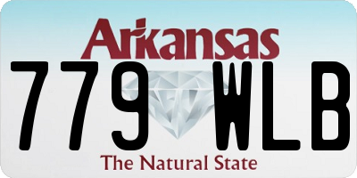 AR license plate 779WLB