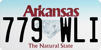 AR license plate 779WLI