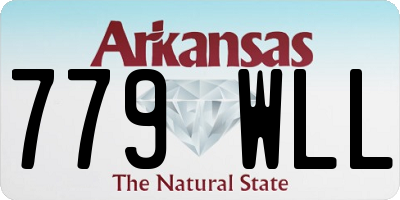 AR license plate 779WLL
