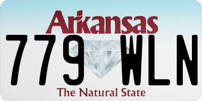 AR license plate 779WLN