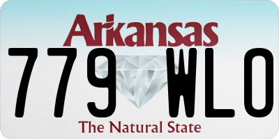 AR license plate 779WLO