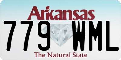 AR license plate 779WML