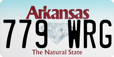 AR license plate 779WRG