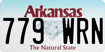 AR license plate 779WRN