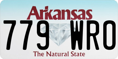 AR license plate 779WRO