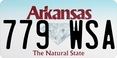 AR license plate 779WSA