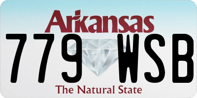 AR license plate 779WSB